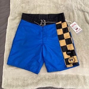 Rare Birdwell Beach Britches x RVCA Board Shorts Size 29 Royal Blue
